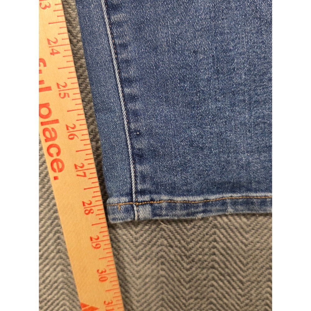 Lucky Brand Sweet Mid Rise Straight Jeans Medium Wash Distressed Blue Size 4/27 - Picture 6 of 12